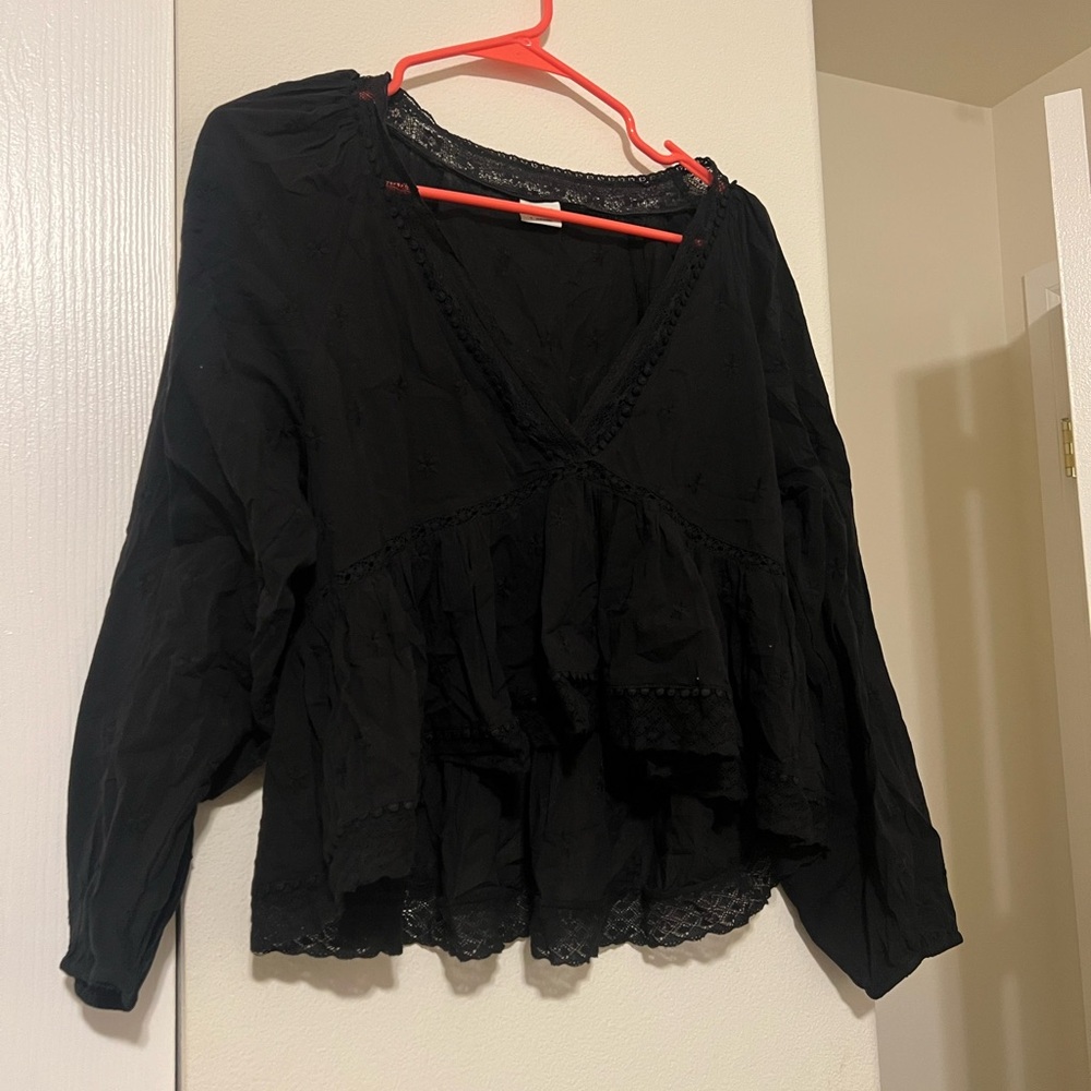 Sunday best Black Women's lace Top